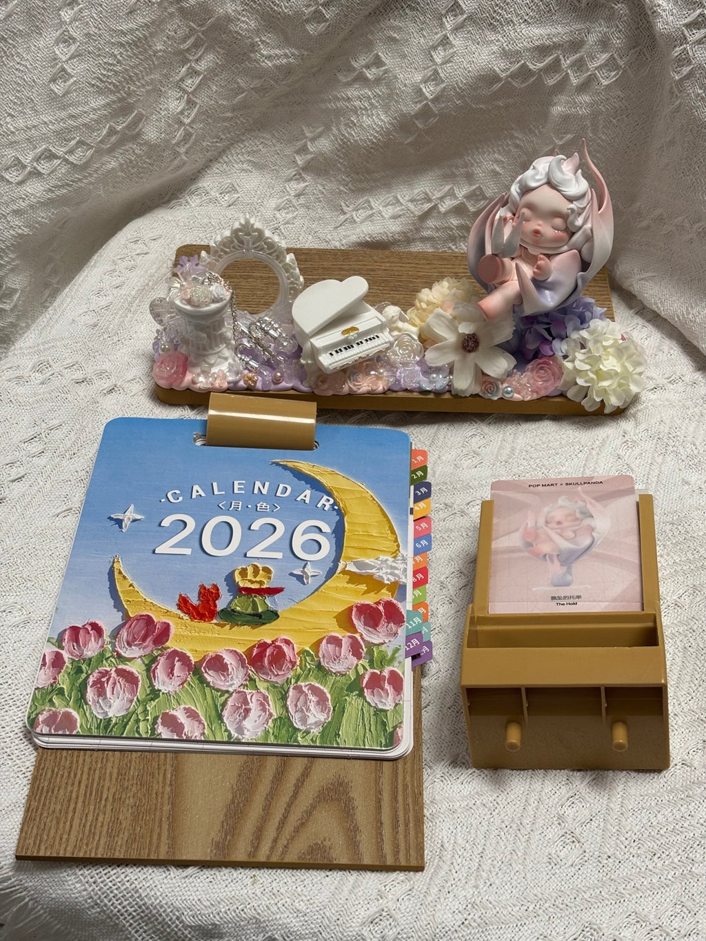 Dreamy 2026 Moonlight Fantasy Desk Calendar & Planner Set with - Soft Aesthetic Desktop Organizer - Artisan’s Reverie