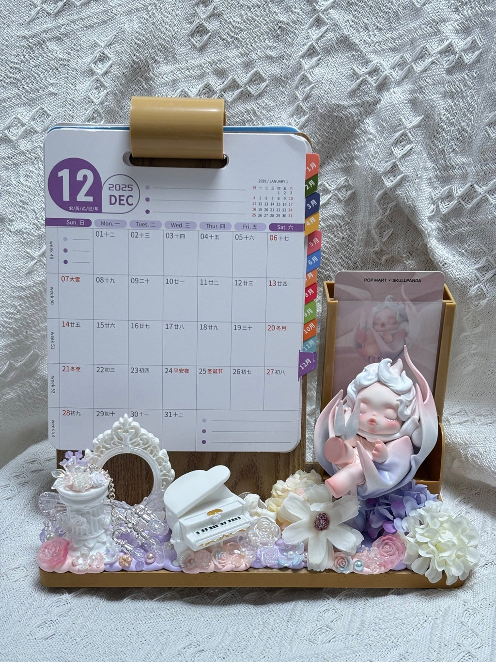 Dreamy 2026 Moonlight Fantasy Desk Calendar & Planner Set with - Soft Aesthetic Desktop Organizer - Artisan’s Reverie