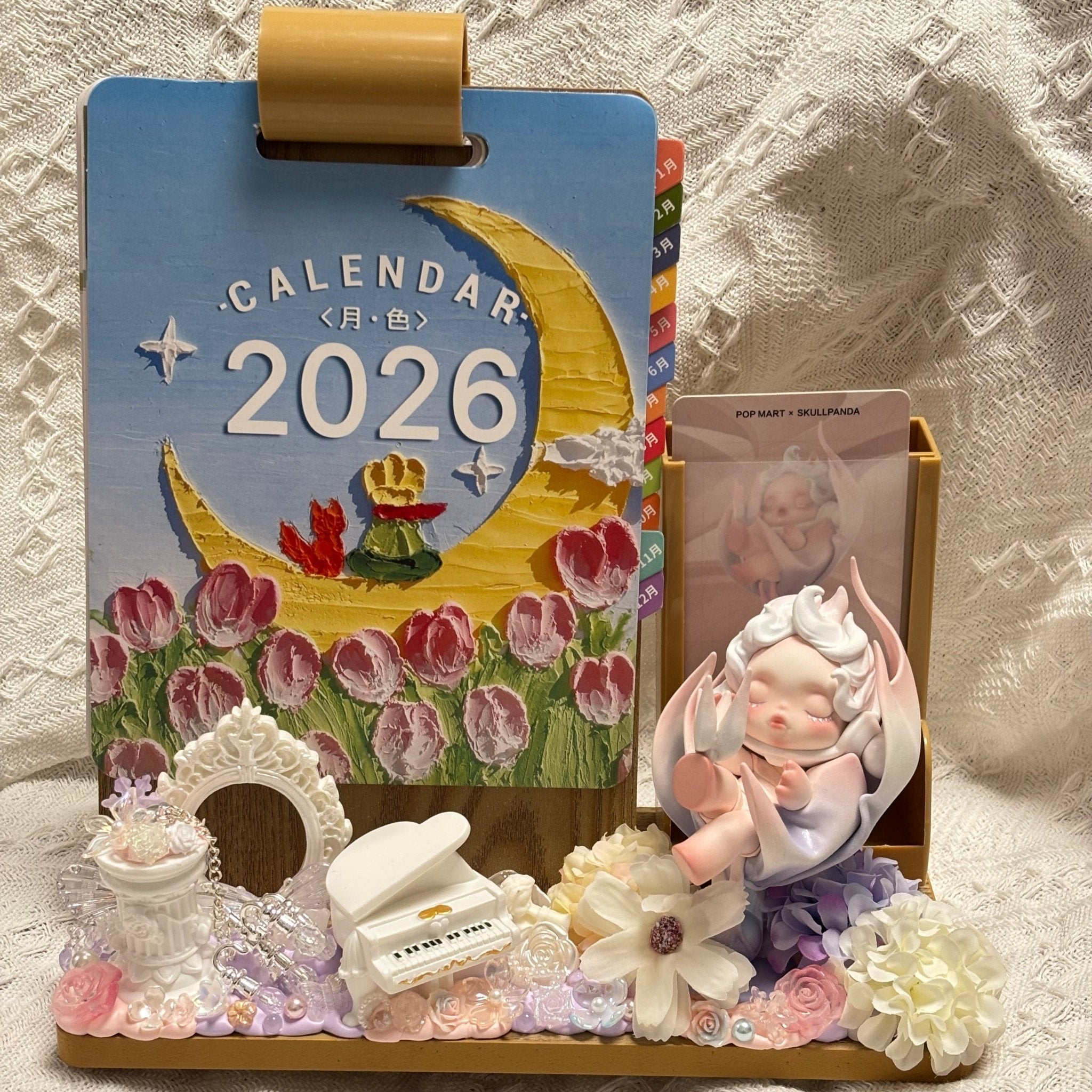 Dreamy 2026 Moonlight Fantasy Desk Calendar & Planner Set with - Soft Aesthetic Desktop Organizer - Artisan’s Reverie