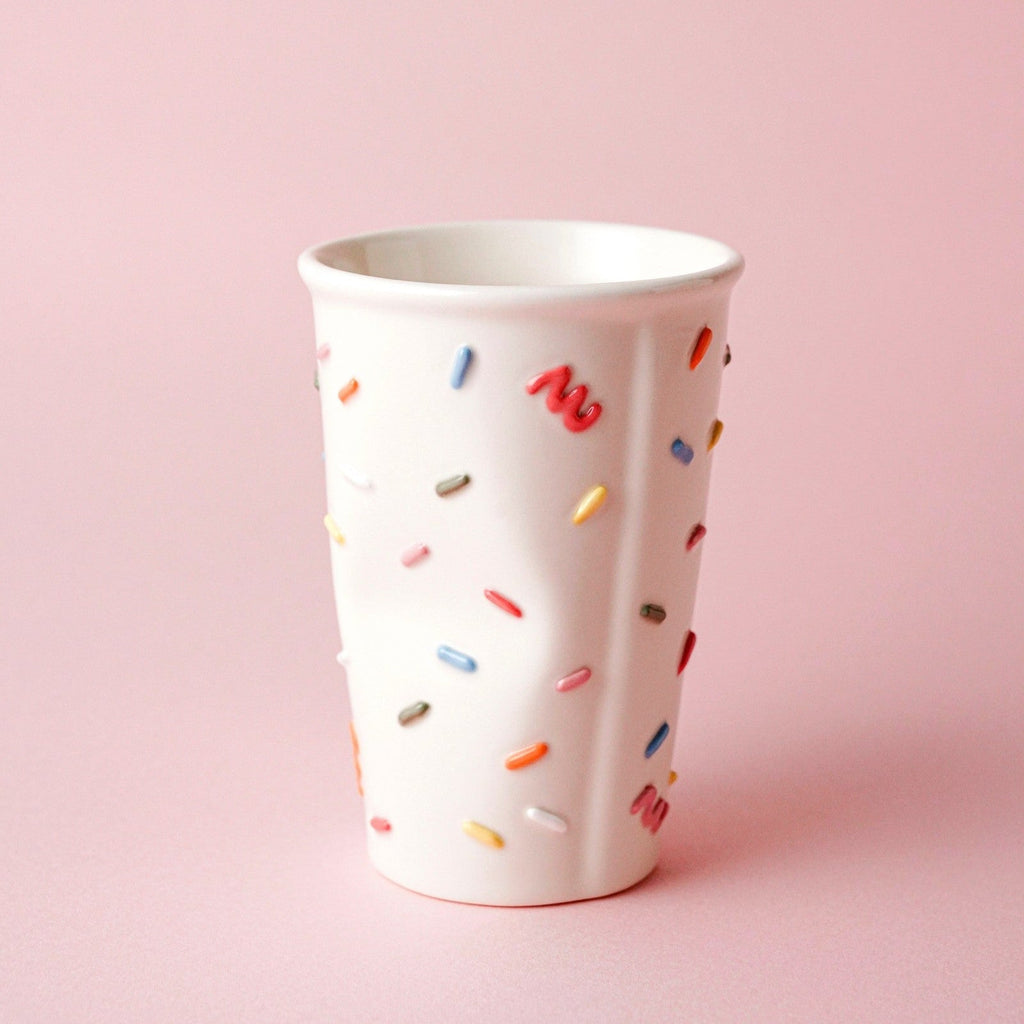 Ceramic Mug, Handmade Jingdezhen Ceramic Cup with 3D Sprinkles | Cute Coffee Mug, Collectible Art Mug & Unique Chinese Gift - Artisan’s Reverie