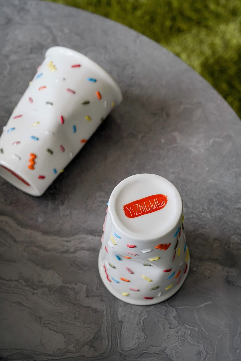 Ceramic Mug, Handmade Jingdezhen Ceramic Cup with 3D Sprinkles | Cute Coffee Mug, Collectible Art Mug & Unique Chinese Gift - Artisan’s Reverie